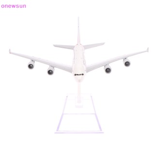 Onew โมเดลเครื่องบินโลหะ 1:400 A380 16 ซม. ของเล่น สําหรับเด็กผู้ชาย