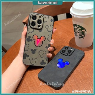 เคสโทรศัพท์มือถือหนังนิ่ม แบบแข็ง ลายมิกกี้เมาส์ สําหรับ iPhone 14 Pro Max 14Plus 14 14 Pro 13 12 11 Pro Max XR