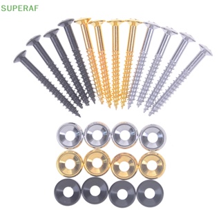 Superaf ปลอกคอกีตาร์ไฟฟ้า บูชชิ่ง และสกรู 4 ชิ้น