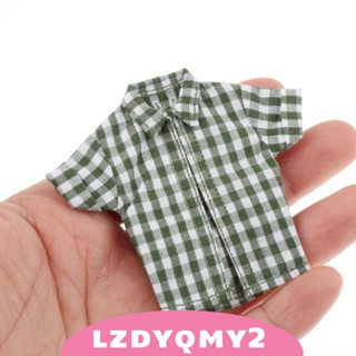 [Lzdyqmy2] เสื้อเชิ้ตแขนสั้น 1/12 สําหรับตุ๊กตา 6 นิ้ว