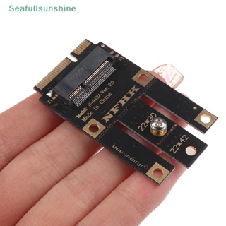 Seaf&gt; อะแดปเตอร์การ์ดบลูทูธไร้สาย m.2 NGFF เป็น mini pci-e (pcie+usb) สําหรับ m.2 wifi