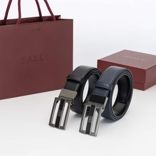 **do** เข็มขัดหนังแท้ Bally Owen Leather 35mm ใส่ได้ 2 ด้าน มี 2 สี สินค้าใหม่ ของแท้