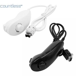 รีโมตคอนโทรล จอยแพดเล่นเกม สําหรับ Wii Wii U Nunchuk Wired Controlle rAccessory AU [countless.th]