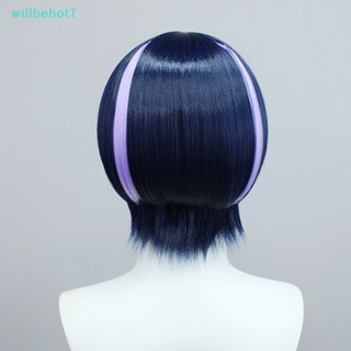 [WillbehotT] Genshin Impact Scaramouche วิกผมคอสเพลย์ ไฮไลท์ ย้อมสี ป้องกันอะนิเมะปลอม [ใหม่]