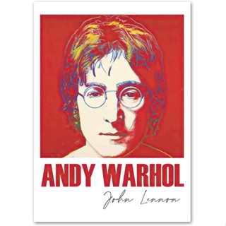 Andy Warhol ภาพโปสเตอร์ ผ้าแคนวาส พิมพ์ลาย Andy Warhol แฟชั่น สําหรับตกแต่งผนังบ้าน 40x60c