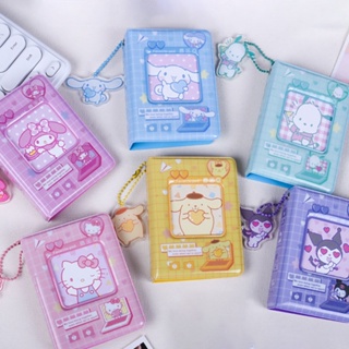 Sanrio พวงกุญแจอัลบั้มรูป Hello Kitty Melody Kuromi Cinnamoroll 40 ช่อง 3 นิ้ว