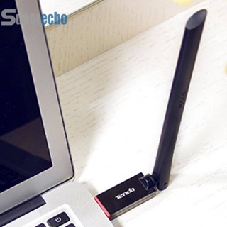 ♕พร้อมส่ง♕Tenda อะแดปเตอร์การ์ดเครือข่ายไร้สาย U6 300Mbps Mini WiFi USB 2.0 2.4G ขนาดเล็ก [superecho.th]