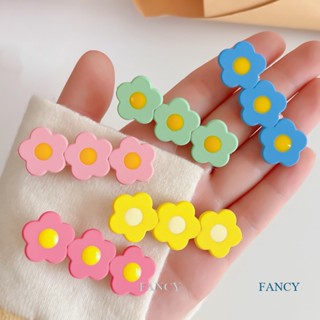 Fancy กิ๊บติดผม ปิ่นปักผม ปากจระเข้ ดอกไม้ สีแคนดี้ สีสันสดใส สําหรับผู้หญิง