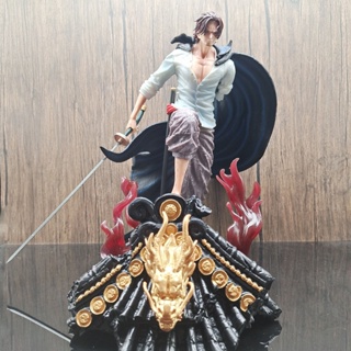 [New product in stock] pirate king of the sea red hair xiangx combat roof surrounding hand-made model decoration toy DNR5