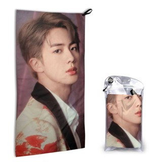 【พร้อมส่ง】ผ้าขนหนูไมโครไฟเบอร์ ลาย BTS Jin น้ําหนักเบา ดูดซับน้ําได้ดี แห้งเร็ว 16 นิ้ว X 31.5 นิ้ว เหมาะกับชายหาด สําหรับผู้ชาย และผู้หญิง ว่ายน้ํา เล่นกีฬา ชายหาด