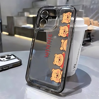 เคสโทรศัพท์มือถือ แบบนิ่ม ลายการ์ตูนหมีพูห์ สําหรับ Apple Iphone 13 14Promax 11 12 7 8p