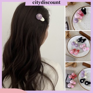 &lt;citydiscount&gt;  กิ๊บติดผม รูปหมวกบีก ประดับพลอยเทียม กันลื่น น้ําหนักเบา สวยหรู เครื่องประดับ สําหรับผู้หญิง