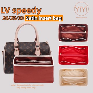 [YiYi] กระเป๋าผ้าซาติน สําหรับใส่เครื่องสําอาง LV speedy 20 25 30