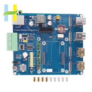 โมดูลขยายสัญญาณ สําหรับ Raspberry Pi Compute Module 4 POE RS485 RS232 2 MIPI CSI Ports 4 USB RJ45 40PIN GPIO