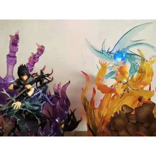 [Spot quick delivery] Huoying GK nine-tailed immortal glowing Shenqi Naruto statue six-way zuozhu boxed hand-made