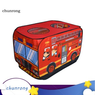 Chunrong บ้านรถดับเพลิง รถตํารวจ รถโรงเรียน ของเล่นสําหรับเด็ก