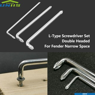 UNIIS ชุดเครื่องมือไขควง PH0 PH1 PH2 สําหรับ Fender Narrow Space L-Type 3 ชิ้น ต่อชุด