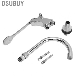 Dsubuy Foot Pedal Faucet  Hands Free Water Stainless Steel for Bathroom Laboratory