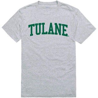 เสื้อยืด พิมพ์ลายเกมมหาวิทยาลัย Tulane สีเทา