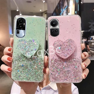 เคสโทรศัพท์มือถือ ซิลิโคนนิ่ม TPU ใส ลายท้องฟ้ากลางคืน ท้องฟ้ากลางคืน สีชมพู สีเขียว สําหรับ OPPO Reno10 Pro+ Reno 10 Pro 8T 8Z 8 A98 A78 5G 4G 2023