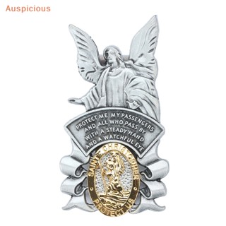 [มงคล] St Christopher Medal Car Saint Christopher Visor Clip Guardian Angel Visor