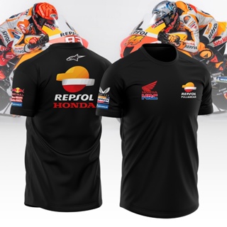 เสื้อยืด Motogp Repsol Honda Racing Suit MICROFIBER รุ่นพรีเมี่ยม ปรับแต่งได้