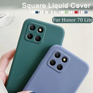 Square Liquid Phone Cover Camera Shell Shockproof Case For Honor 70 Lite 5G 6.5inch RBN-NX1 x8 x8a