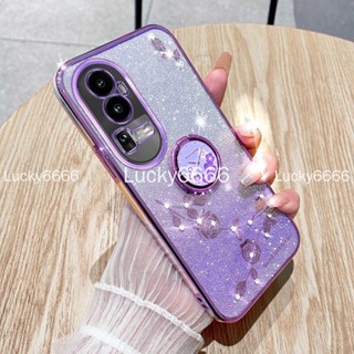 Oppo reno10 pro + เคสโทรศัพท์ Reno10Pro + เคสป้องกัน พร้อมขาตั้ง ซิลิโคน บางเฉียบ เคสนิ่ม เคสป้องกัน