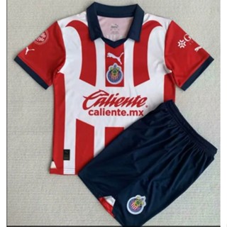 เสื้อกีฬาแขนสั้น ลายทีมชาติฟุตบอล Chivas 2324 คุณภาพสูง สําหรับผู้ใหญ่