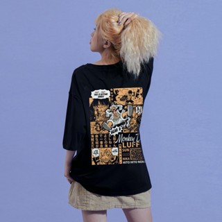 [S-5XL]One Piece เสื้ออนิเมะ - ลูฟี่เกียร์ 5 Nika แบบฟอร์ม Sun God Gear 5 - เสื้อยืดวันพีซ