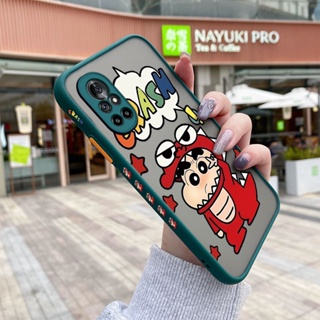 สําหรับ Huawei Nova 8 Pro Nova 8 Se เคสการ์ตูนชินจัง ฝ้า ใส ขอบสี่เหลี่ยม เคสซิลิโคน กันกระแทก เคสป้องกัน