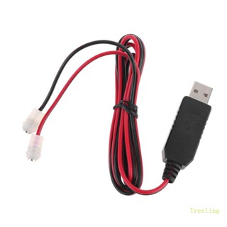 Treeling สายเคเบิลแบตเตอรี่ USB เป็น 1 5V 4 5V 6V สําหรับกล้องวิทยุบังคับวิทยุ Walkman ของเล่นอิเล็กทรอนิกส์