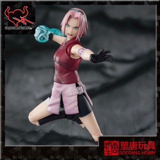 [พร้อมส่ง] ใหม่ ฟิกเกอร์พลาสติก Bandai Spirit SHF Naruto Haruno Sakura Sakura 2.0 เคลื่อนไหวได้ [พร้อมส่ง]