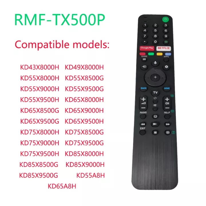 ใหม่ รีโมตคอนโทรลทีวี RMF-TX500P 43X8050H KD43X8000H KD49X8000H KD55X8000H KD55X8500G KD55X9000H KD5