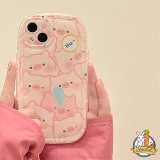 เคสโทรศัพท์มือถือแบบนิ่ม ใส กันกระแทก กันรอยเลนส์หมูสีชมพูน่ารัก สําหรับ Xiaomi Redmi 12C 12 A1 A1+ 10C 10A 10 9 9A 9C 9T Note 12 11 11s 10 10s 9 9s Pro Mi 11 Lite Poco X3 Pro เคส