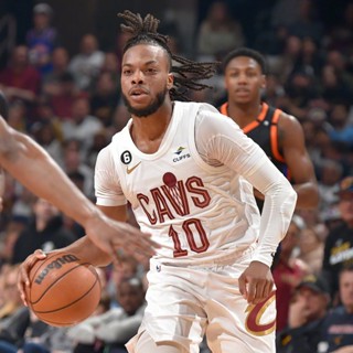 เสื้อกีฬาแขนสั้น ลายทีมชาติฟุตบอล Cleveland Cavaliers เบอร์ 22-23 เสื้อกีฬาบาสเก็ตบอล 10 Darius Garland สําหรับผู้ชาย