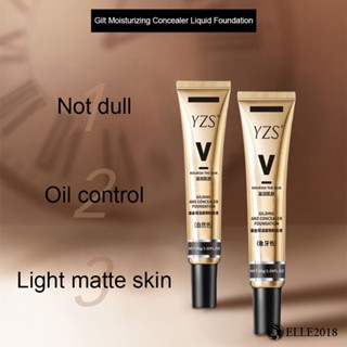 YZS Liquid Foundation Moisturizing Concealer Light Concealer Repairing Face Moisturizing Brightening Skin Tone Oil Control Concealer Foundation Not Stuck 【elle20181_th】