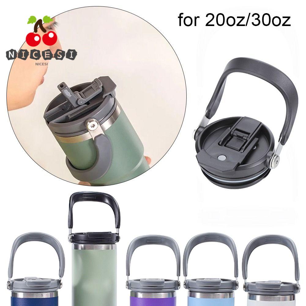 Nicesi ฝาปิดขวดน้ํา PVC กันหก พร้อมหลอด ทนทาน 20 ออนซ์ 30 ออนซ์ สําหรับ Tyeso