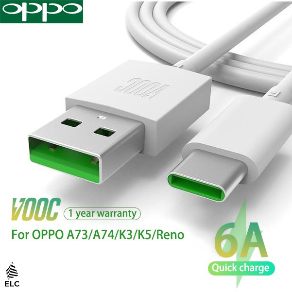 Oppo a5s ที่ชาร์จ 20W แฟลชชาร์จ VOOC Micro usb / สายชาร์จ Type-c ชาร์จเร็ว สําหรับ a12 a3s a15 a16a94