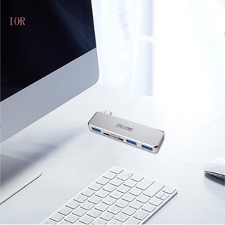 Ior ฮับ USB Type C อเนกประสงค์ 5 In 1 สําหรับอ่าน SD TF