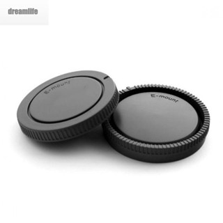 【DREAMLIFE】Suitable for A6000 A7II NEX 6 For Sony E Mount Camera Body and Rear Lens Cap Set