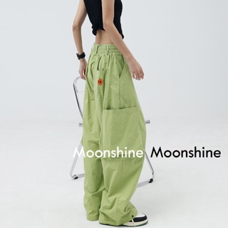 Moon กางเกงขายาว คาร์โก้ กางเกง เชือกอเมริกันคลาสิค Cargo pants 2023 NEW 071920