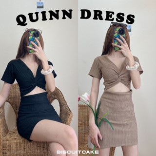 BKL พร้อมส่ง JU0802 Quinn เดรสแขนสั้น ทวิสหน้า มีปลายทาง ชุดไปทะเล เดรส เสื้อยืด ชุดเซ็ท Y2K ชุดนอน