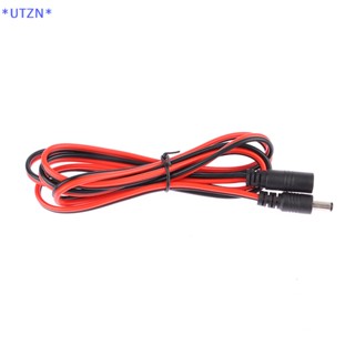 Utzn&gt; สายเคเบิลอะแดปเตอร์เชื่อมต่อกล้องวงจรปิด 16AWG DC 5.5x2.1 มม. ตัวเมีย เป็นตัวผู้ 12V 10A 120W ใหม่ สายไฟต่อขยาย 1.5 เมตร