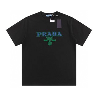 P&amp;r&amp;a&amp;-23ss เสื้อยืดแขนสั้น พิมพ์ลายโลโก้นูน อเนกประสงค์ ดูดี สําหรับผู้ชาย และผู้หญิง