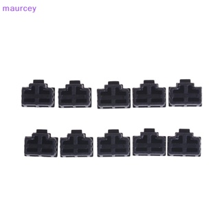 Maurcey ฝาครอบพอร์ตฮับอีเธอร์เน็ต RJ45 กันฝุ่น สีดํา 10 ชิ้น