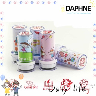 Daphne แสตมป์ตรายาง ลายการ์ตูนภาษาอังกฤษ ไวต่อแสง สําหรับตกแต่งสมุดภาพ DIY