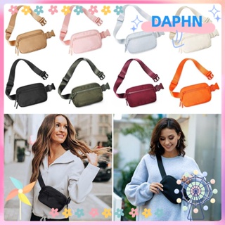 Daphs กระเป๋าสะพายไหล่ ขนาดเล็ก มีซิป 4 ช่อง น้ําหนักเบา ปรับได้ แฟชั่นสําหรับผู้หญิง และผู้ชาย