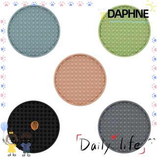 DAPHNE แผ่นซิลิโคน ฉนวนกันความร้อน ทรงกลม สําหรับรองหม้อ