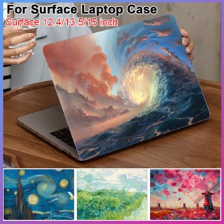 Laptop Case For Surface Laptop Go 12.4 13.5 inch 15 Microsoft Protective Case Laptop Cover Shell Crystal Matte With Free Keyboard Cover Dust Plugs VYL0